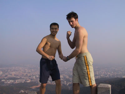 Baiyun Mountain in Guangzhou, China (kev and steve first ever buddha pic)